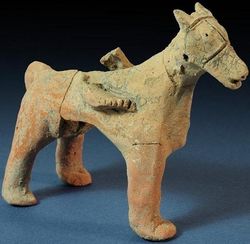 Статуэтка животного из Тель-Моцы Clara Amit/Israel Antiquities Authority