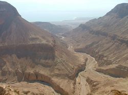 Вид на ущелье с плато.