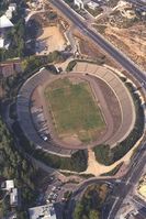 Стадион Еврейского университета в кампусе Гив‘ат-Рам с высоты птичьего полета. Фото А. Охайона. Государственное бюро печати. Израиль.