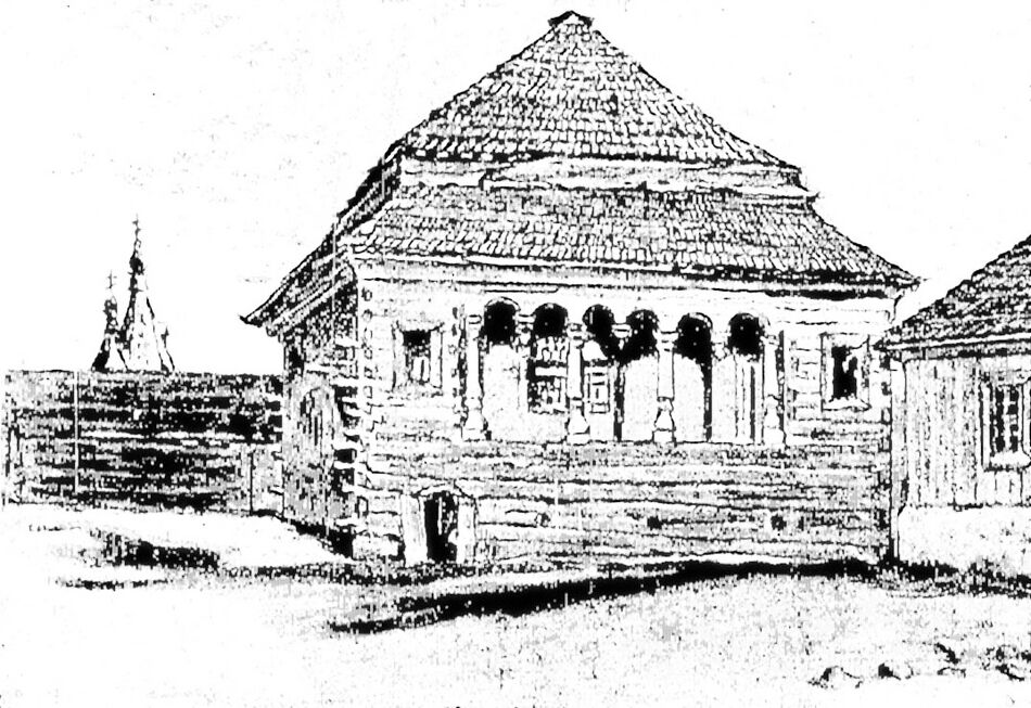 Синагога в Молодечно в 1887 году.