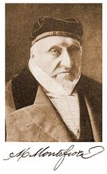 М. Монтифиоре. (Под портретом автограф М. Монтефиоре.) Jewish Encyclopedia (1901 — 1912).