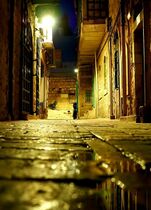 Старый город Иерусалима ночью. 2022 г. Фото Романа Учаева.