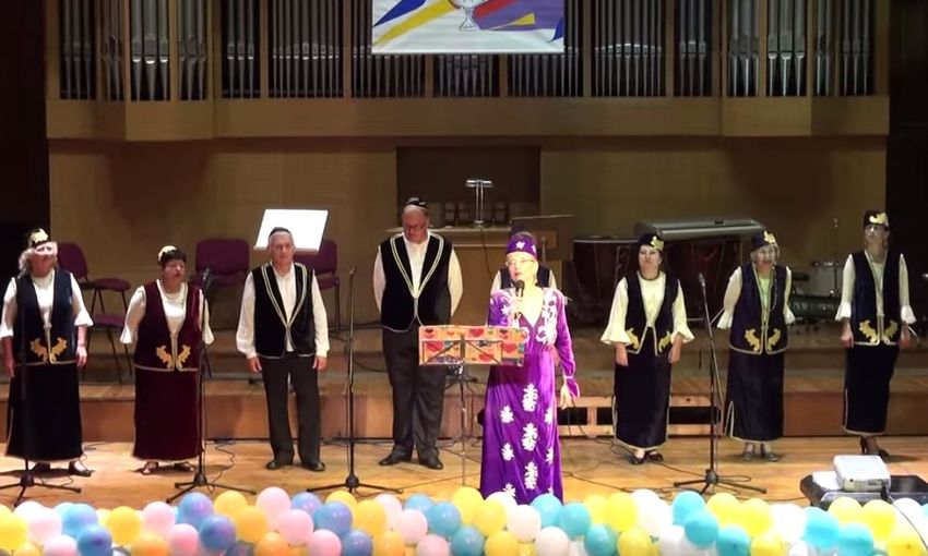 Ансамбль "Дульсе канто" из Болгарии под руководством Лики Ешкенази выступает на фестивале в Израиле.