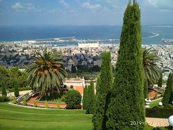 Бахайские сады в Хайфе - вид сверху. Фото С. Козина.